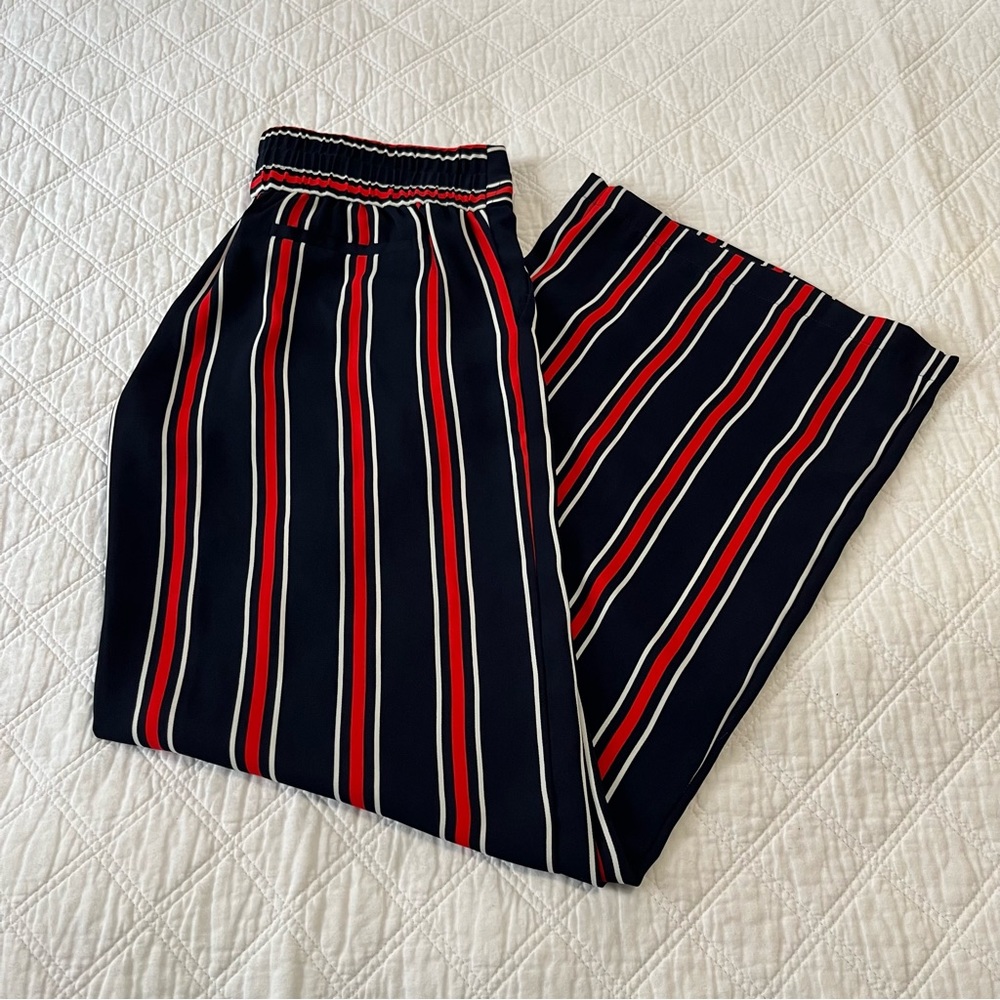 Cynthia Rowley wide leg striped pants